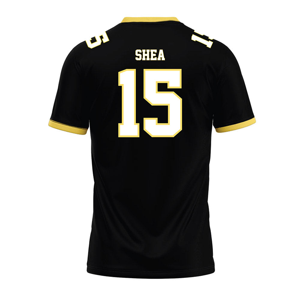 PLU - NCAA Football : Tyson Shea - Black Premium Football Jersey-1