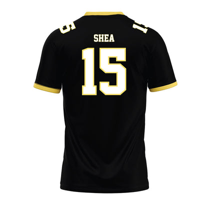 PLU - NCAA Football : Tyson Shea - Black Premium Football Jersey-1