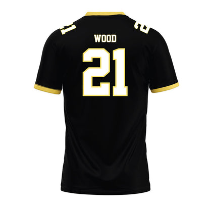 PLU - NCAA Football : Jake Wood - Black Premium Football Jersey-1