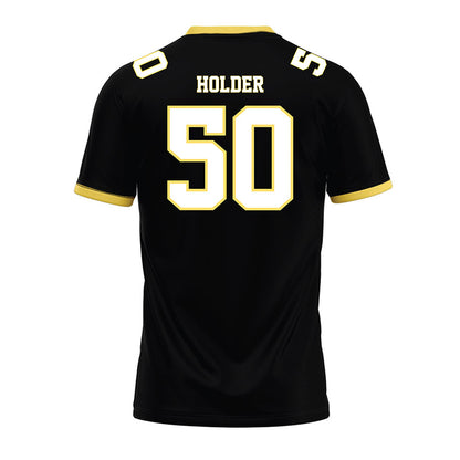 PLU - NCAA Football : Joshua Holder - Black Premium Football Jersey