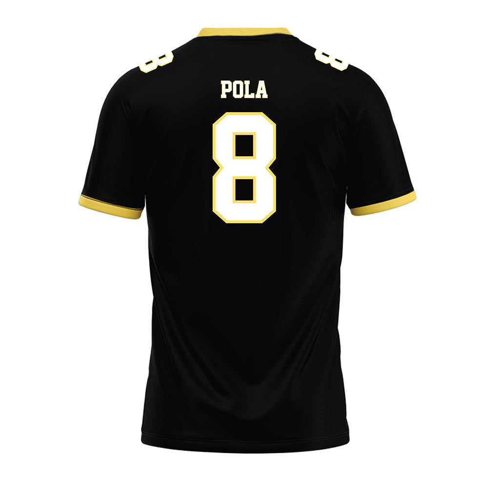 PLU - NCAA Football : Cross Pola - Black Premium Football Jersey-1