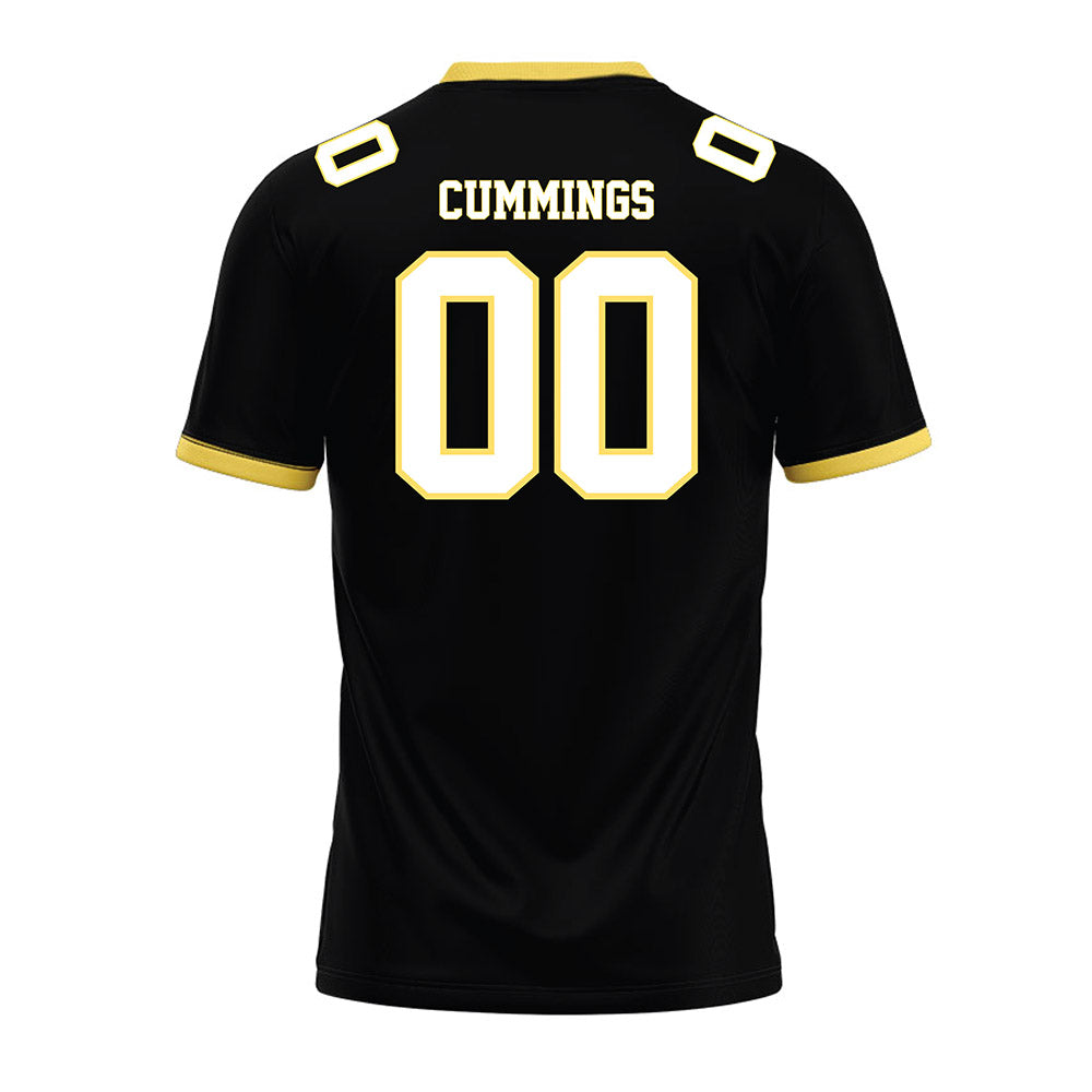 PLU - NCAA Football : Calvin Cummings - Black Premium Football Jersey-1