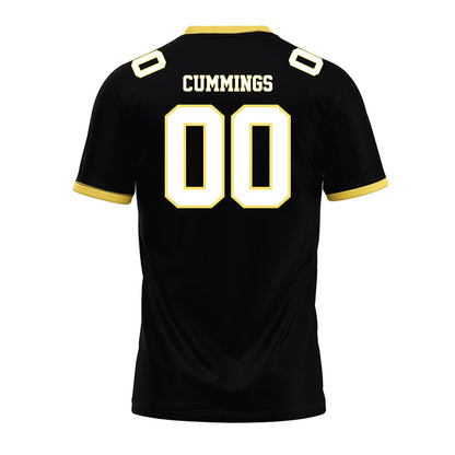 PLU - NCAA Football : Calvin Cummings - Black Premium Football Jersey-1