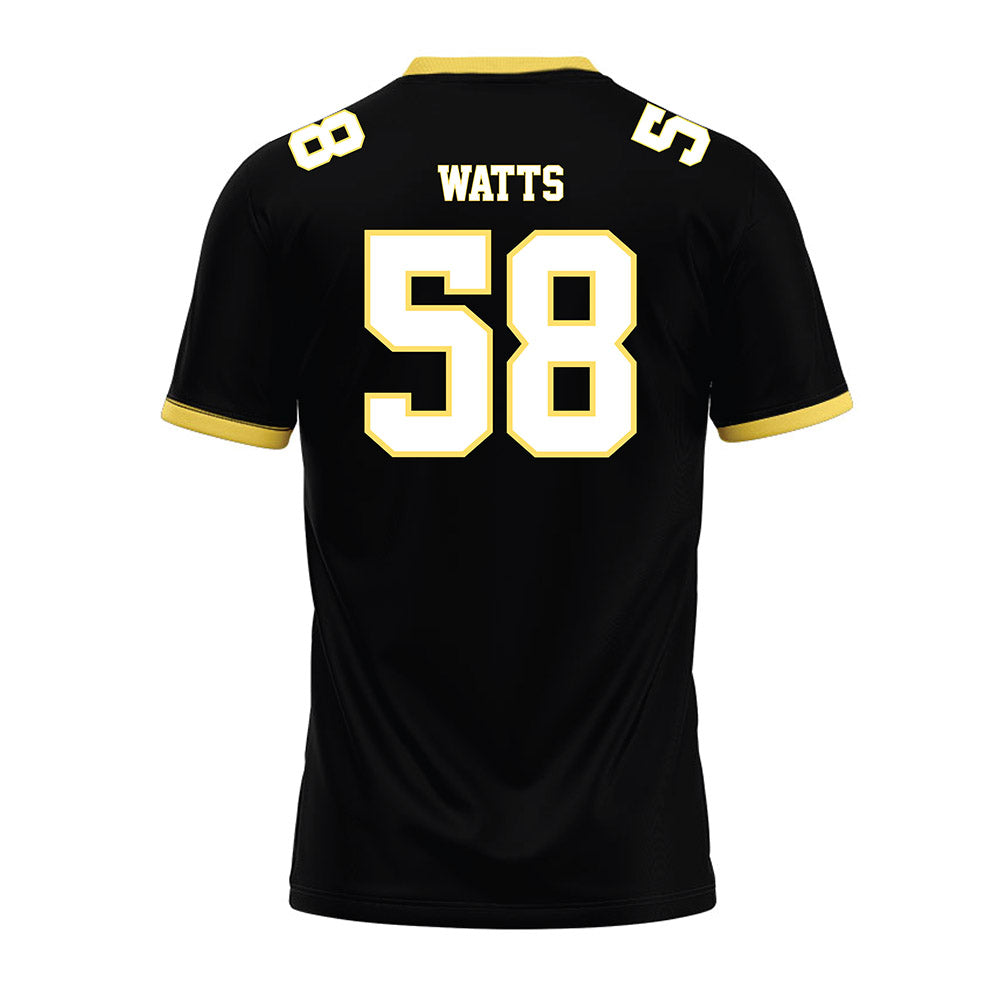 PLU - NCAA Football : Kaden Watts - Black Premium Football Jersey-1