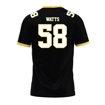 PLU - NCAA Football : Kaden Watts - Black Premium Football Jersey-1