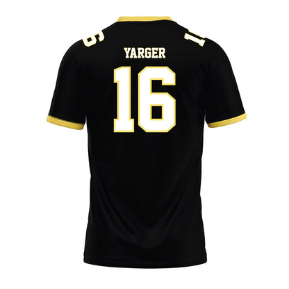 PLU - NCAA Football : Tyler Yarger - Black Premium Football Jersey-1