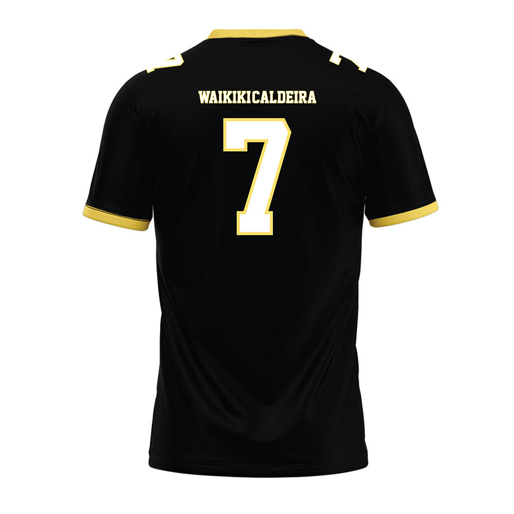 PLU - NCAA Football : Kolten Waikiki-Caldeira - Black Premium Football Jersey-1