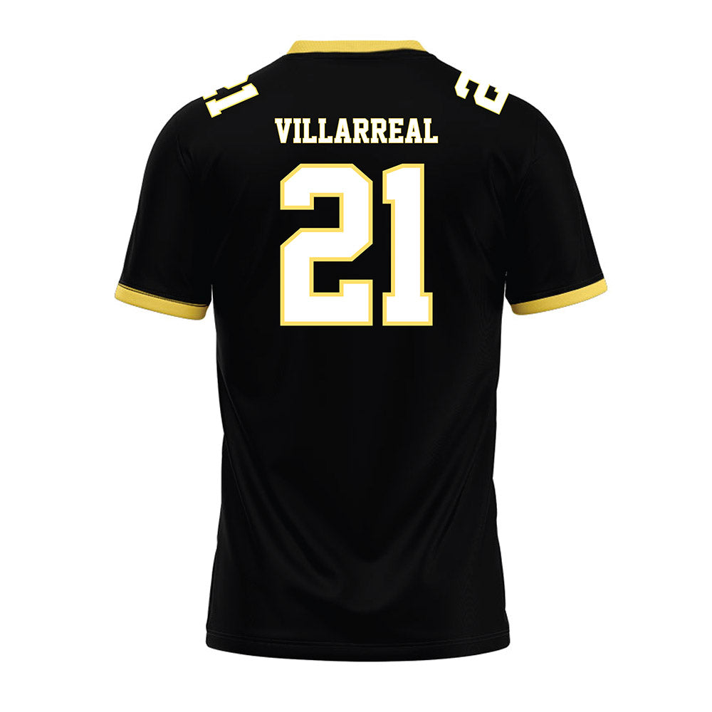 PLU - NCAA Football : Logan Villarreal - Black Premium Football Jersey-1
