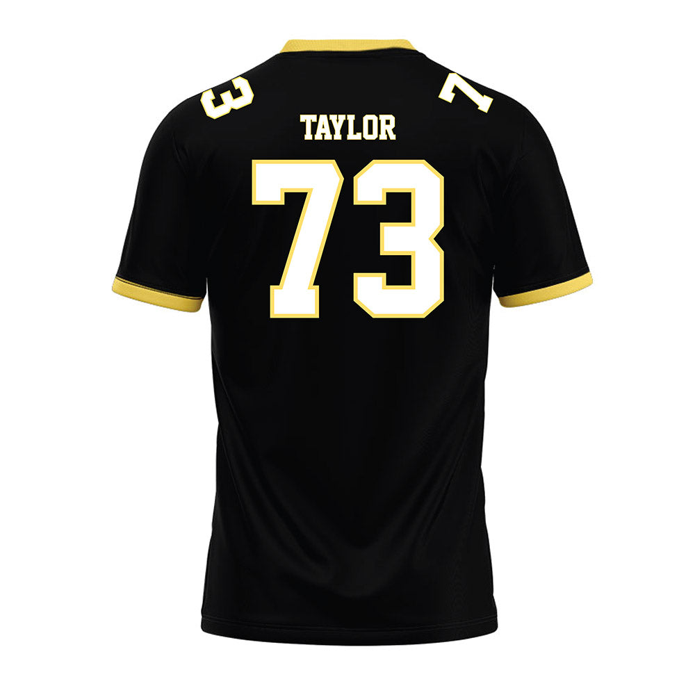PLU - NCAA Football : Draven Taylor - Black Premium Football Jersey