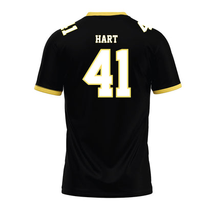 PLU - NCAA Football : Sir Hart - Black Premium Football Jersey