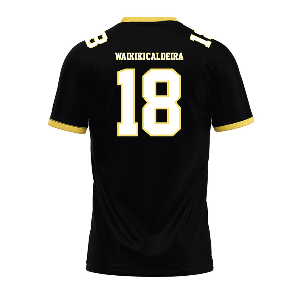 PLU - NCAA Football : Kolten Waikiki-Caldeira - Black Premium Football Jersey-1