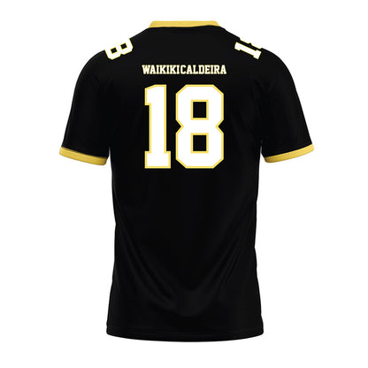 PLU - NCAA Football : Kolten Waikiki-Caldeira - Black Premium Football Jersey-1