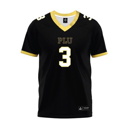 PLU - NCAA Football : Keola Correa - Black Premium Football Jersey-0