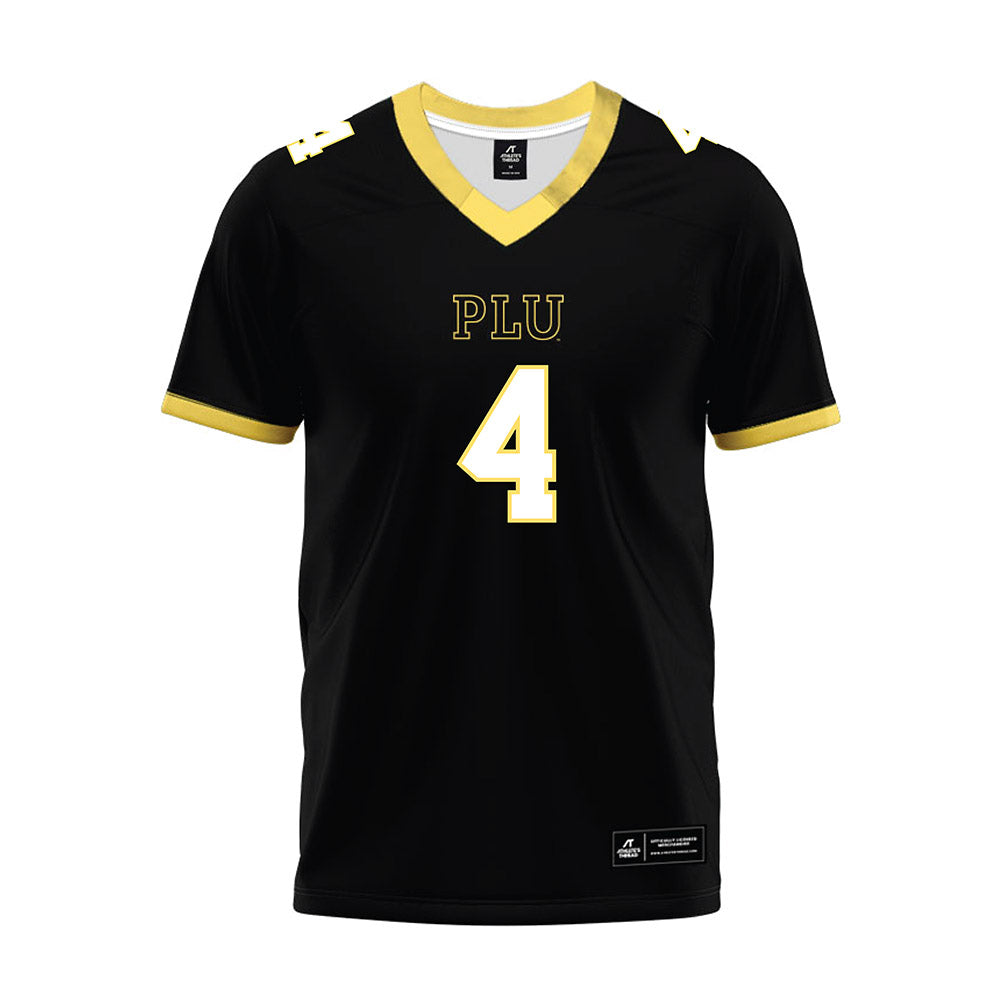 PLU - NCAA Football : Connor Meade - Black Premium Football Jersey-0