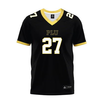 PLU - NCAA Football : Brycen Clay - Black Premium Football Jersey-0