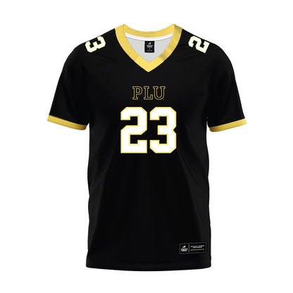 PLU - NCAA Football : Jaiden Paez - Black Premium Football Jersey-0