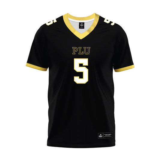 PLU - NCAA Football : Ty Paulin - Black Premium Football Jersey-0