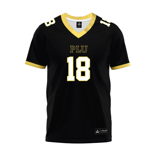 PLU - NCAA Football : Kawika Lopez - Black Premium Football Jersey