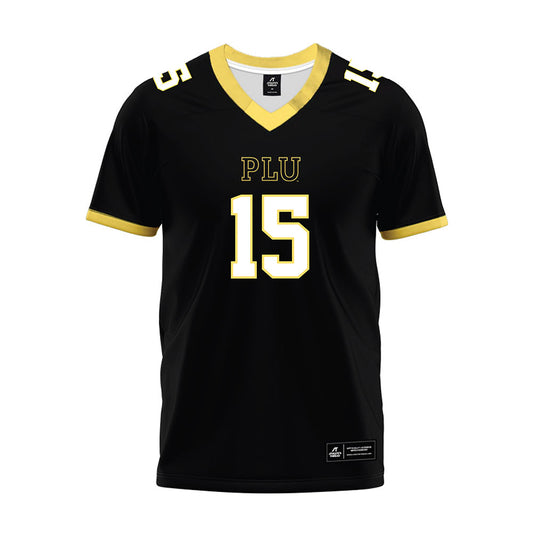 PLU - NCAA Football : Tyson Shea - Black Premium Football Jersey-0