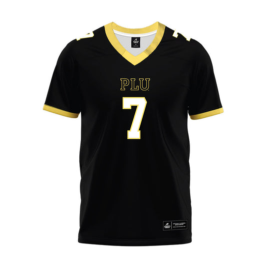 PLU - NCAA Football : Kolten Waikiki-Caldeira - Black Premium Football Jersey-0
