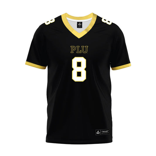 PLU - NCAA Football : Preston Santi - Black Premium Football Jersey-0
