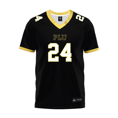PLU - NCAA Football : Garrett Bird - Black Premium Football Jersey-0