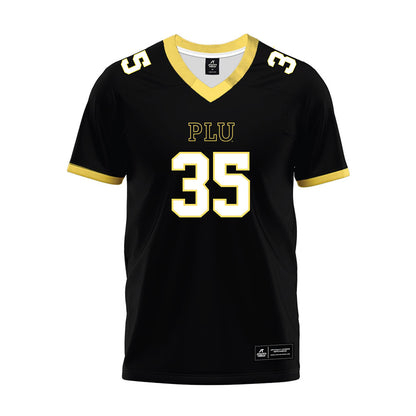 PLU - NCAA Football : Marcus-John Samia - Black Premium Football Jersey-0
