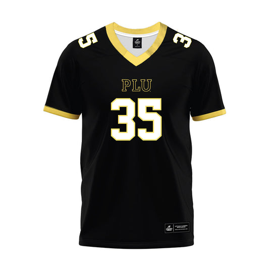 PLU - NCAA Football : Marcus-John Samia - Black Premium Football Jersey-0