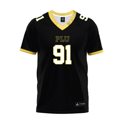 PLU - NCAA Football : Calvin Cummings - Black Premium Football Jersey-0