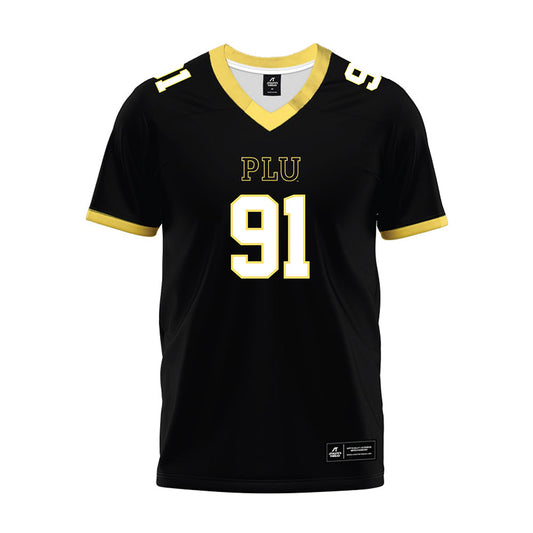 PLU - NCAA Football : Calvin Cummings - Black Premium Football Jersey-0