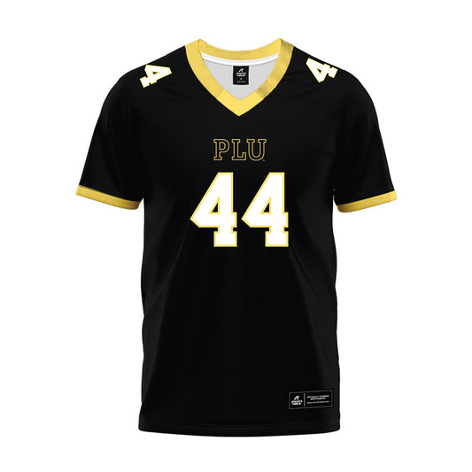 PLU - NCAA Football : David Castleberry - Black Premium Football Jersey-0