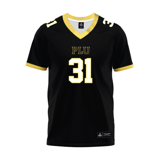 PLU - NCAA Football : Kalani Bentosino-Eugenio - Black Premium Football Jersey-0