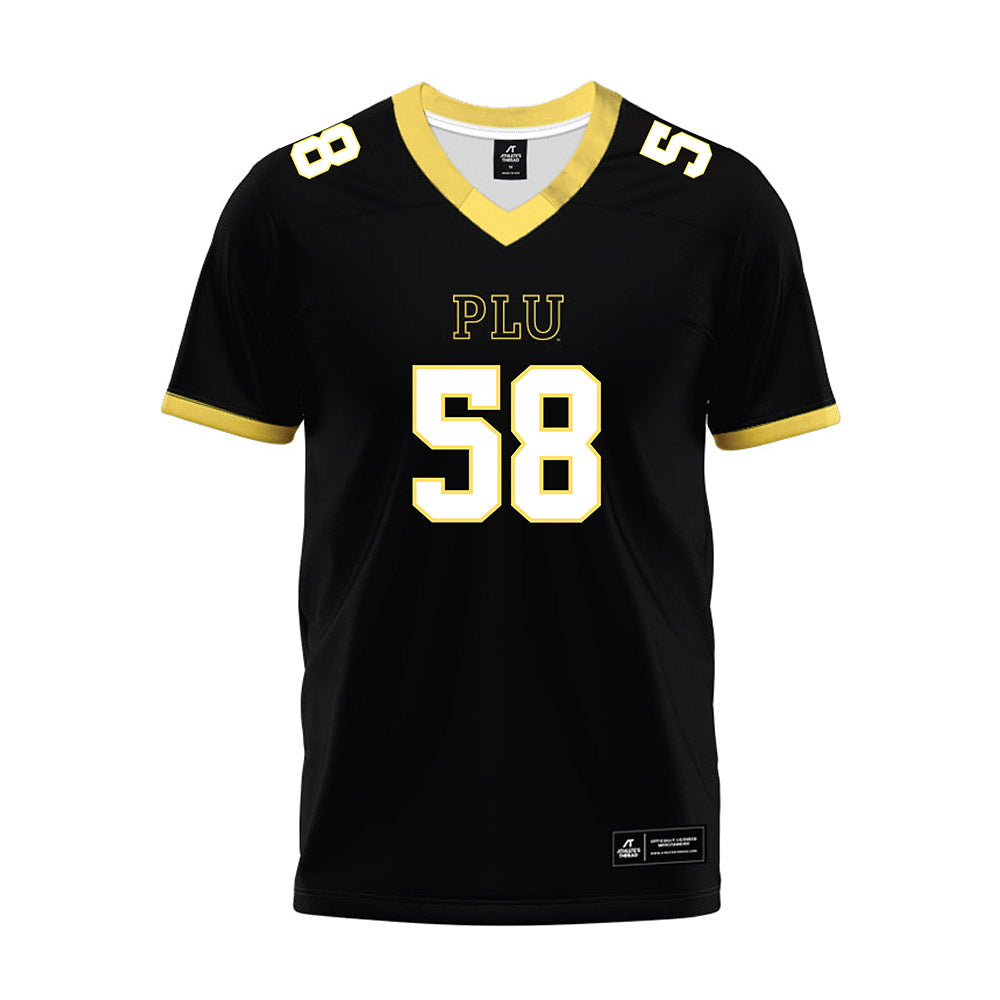 PLU - NCAA Football : Kaden Watts - Black Premium Football Jersey-0