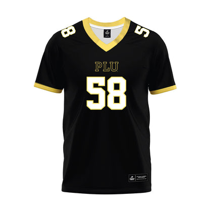 PLU - NCAA Football : Kaden Watts - Black Premium Football Jersey-0