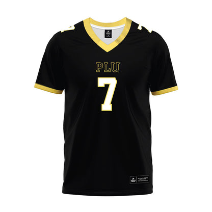 PLU - NCAA Football : Robert Galeana-Velazquez - Black Premium Football Jersey-0