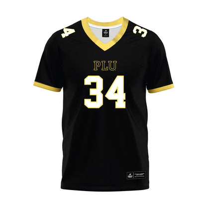 PLU - NCAA Football : Landen Downey - Black Premium Football Jersey-0