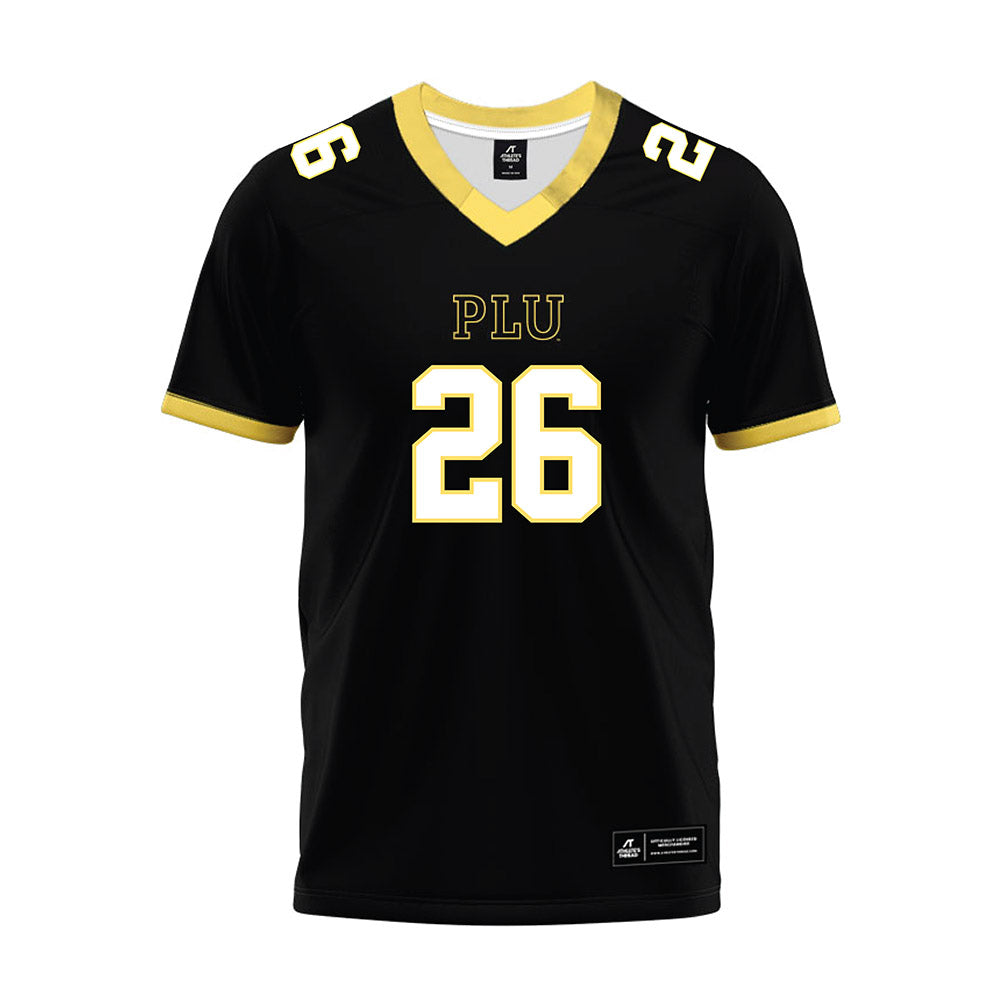 PLU - NCAA Football : Will Frank - Black Premium Football Jersey-0
