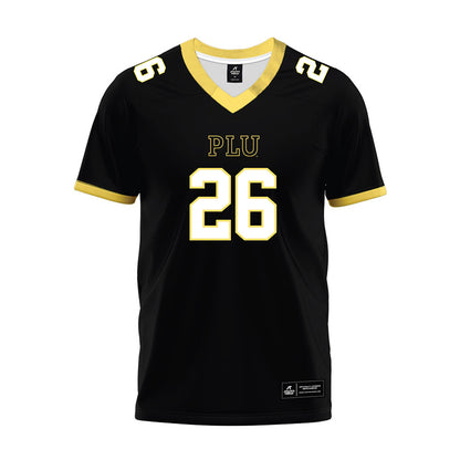 PLU - NCAA Football : Will Frank - Black Premium Football Jersey-0