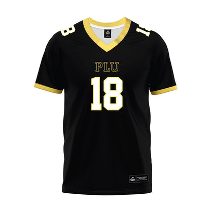PLU - NCAA Football : Kolten Waikiki-Caldeira - Black Premium Football Jersey-0