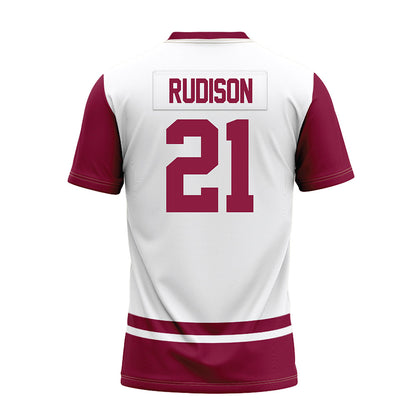 NMSU - NCAA Football : Isaiah Rudison - White Premium Football Jersey-1