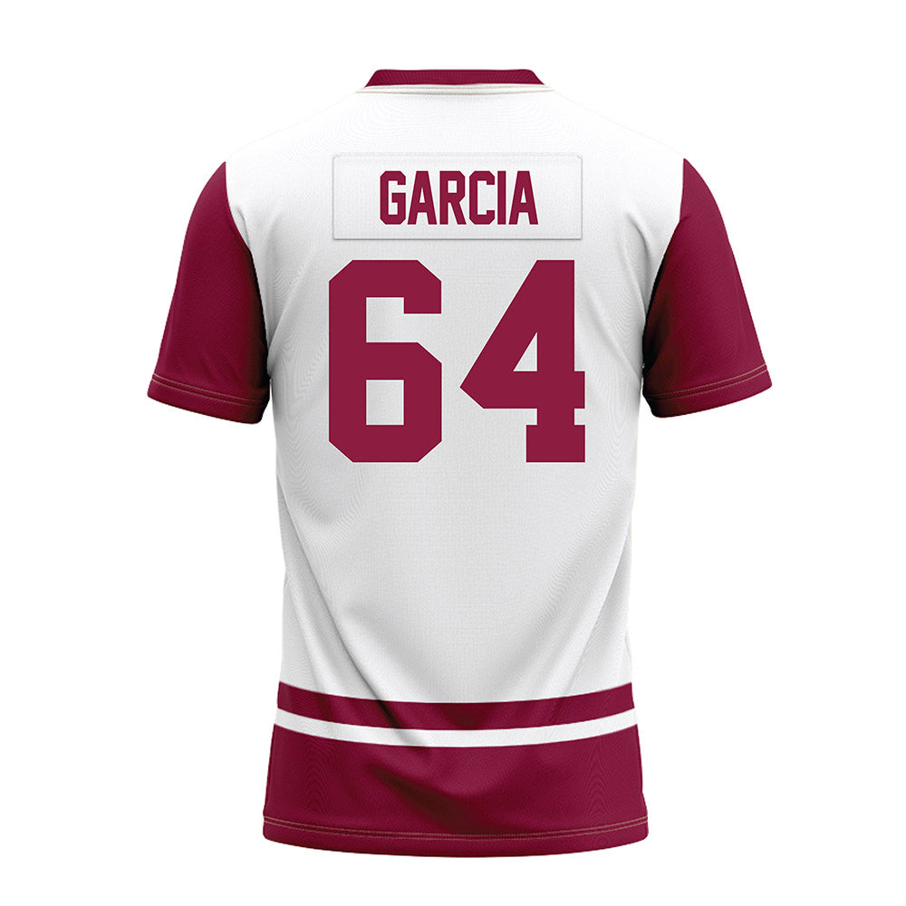 NMSU - NCAA Football : Sam Garcia - White Premium Football Jersey-1