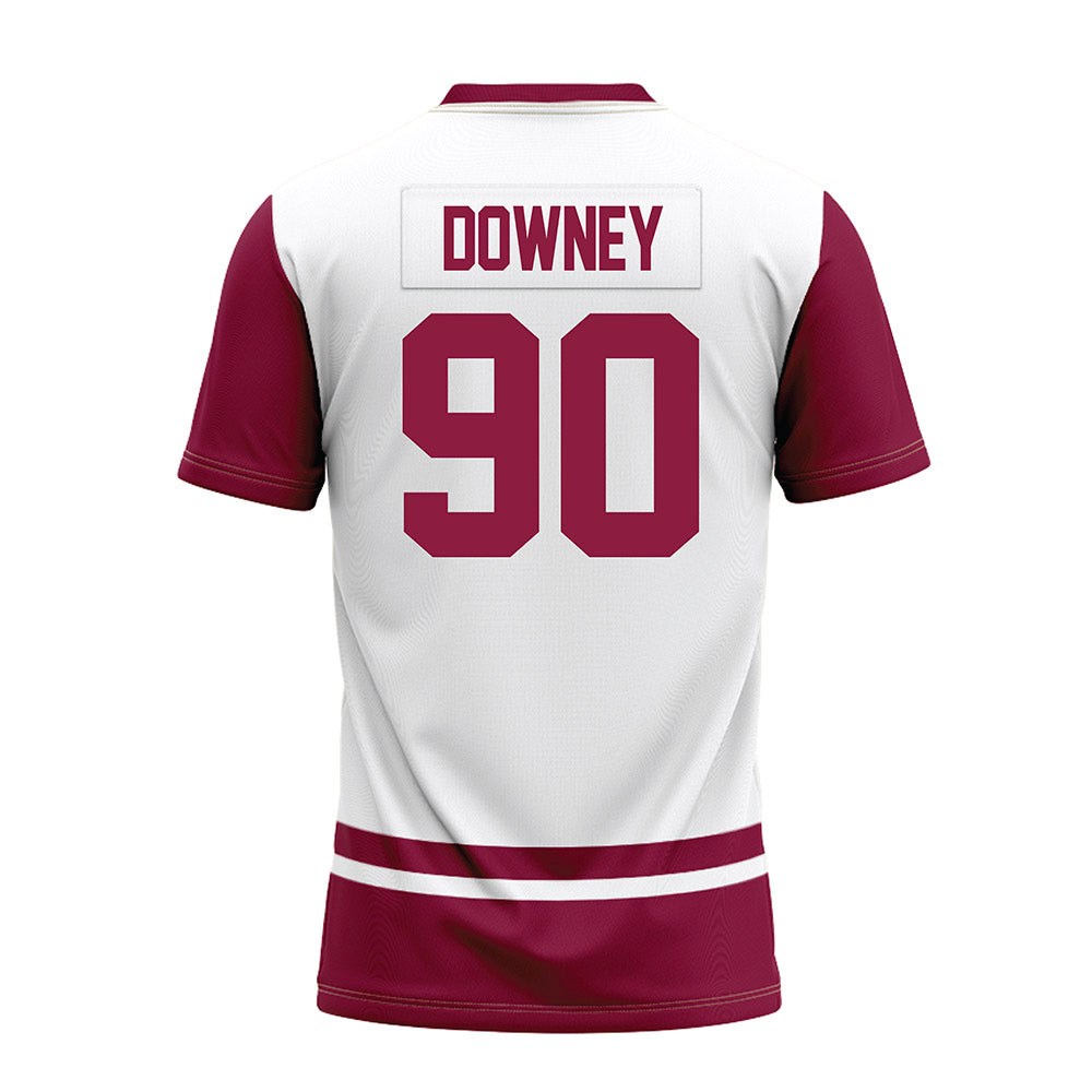 NMSU - NCAA Football : Jordan-Lebron Downey - White Premium Football Jersey-1