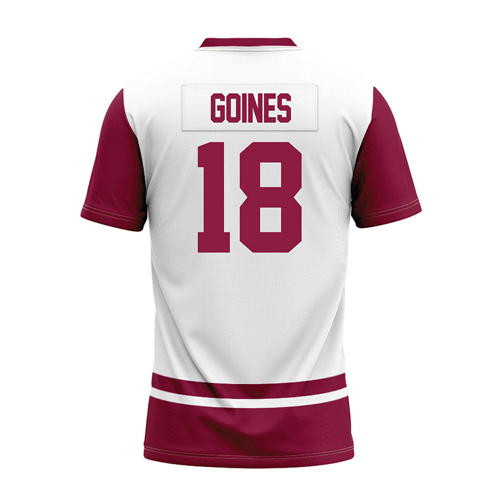 NMSU - NCAA Football : Joshua Goines - White Premium Football Jersey-1