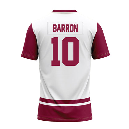 NMSU - NCAA Football : Chance Barron - White Premium Football Jersey-1