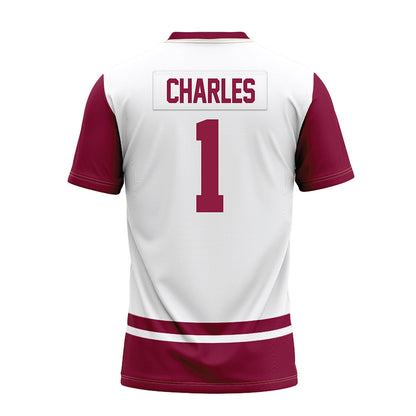 NMSU - NCAA Football : Josiah Charles - White Premium Football Jersey-1