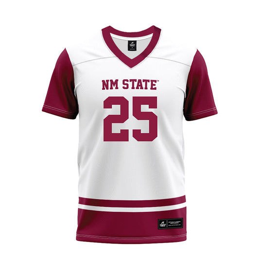 NMSU - NCAA Football : Obinna Okeke - White Premium Football Jersey-0