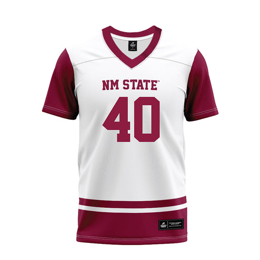 NMSU - NCAA Football : Kyah Francone - White Premium Football Jersey-0