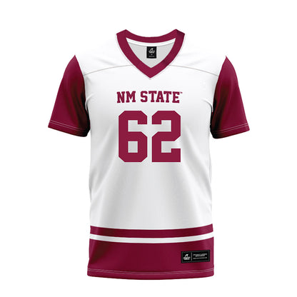 NMSU - NCAA Football : EZRA HENSLEY - White Premium Football Jersey-0