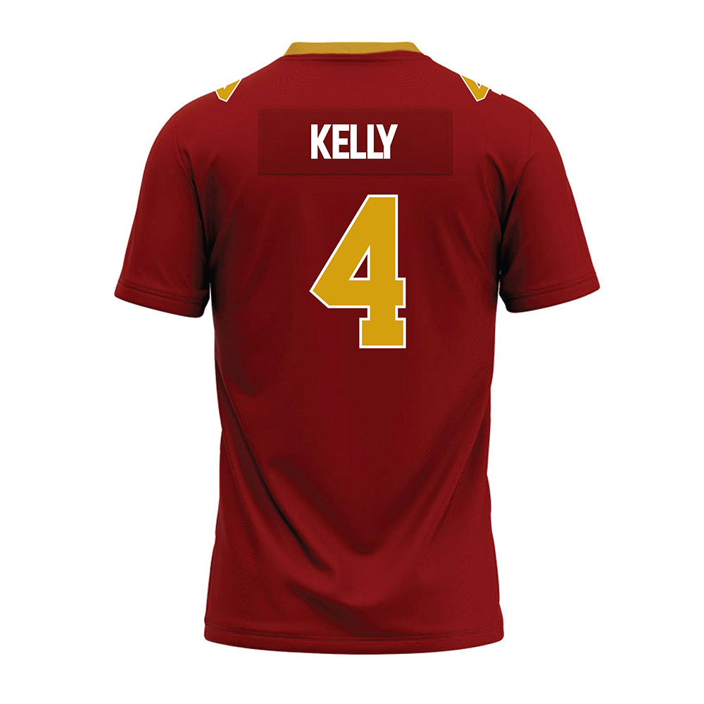 Elon - NCAA Football : Nhycer Kelly - Maroon Premium Football Jersey-1