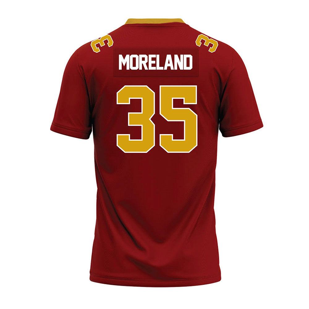 Elon - NCAA Football : Owen Moreland - Maroon Premium Football Jersey-1